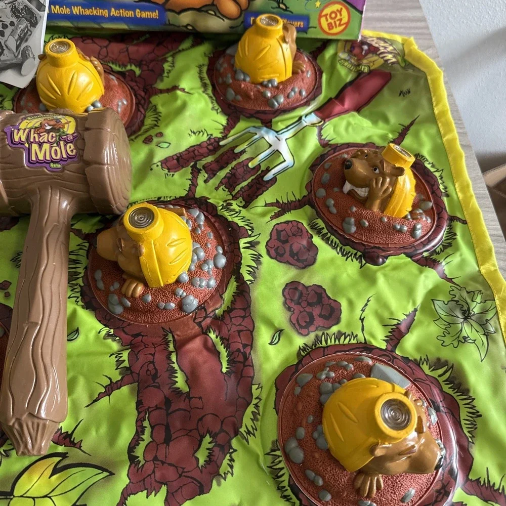 Vintage 1999 Toy Biz Electronic Whac-a-Mole Game Complete & Works!